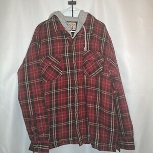 RedHead Black And Red Quilted Shirt Jacket Men's Outdoor Work Size XL